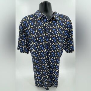 Coast Slipknot Golf Polo Cocktail‎ & Gummy Themed Navy Blue Men’s Size XXL